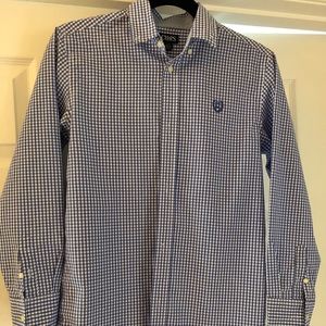 2 Boys Chaps button down shirts size L 14-16.